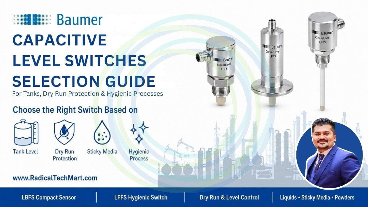 Baumer Capacitive Level Switch | LBFS & LFFS CleverLevel Guide